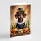 Edge Collections - 5" x 7" - Multicolor - Chocolate Dachshund Thanksgiving Greeting Cards with Envelopes - 8 Pieces